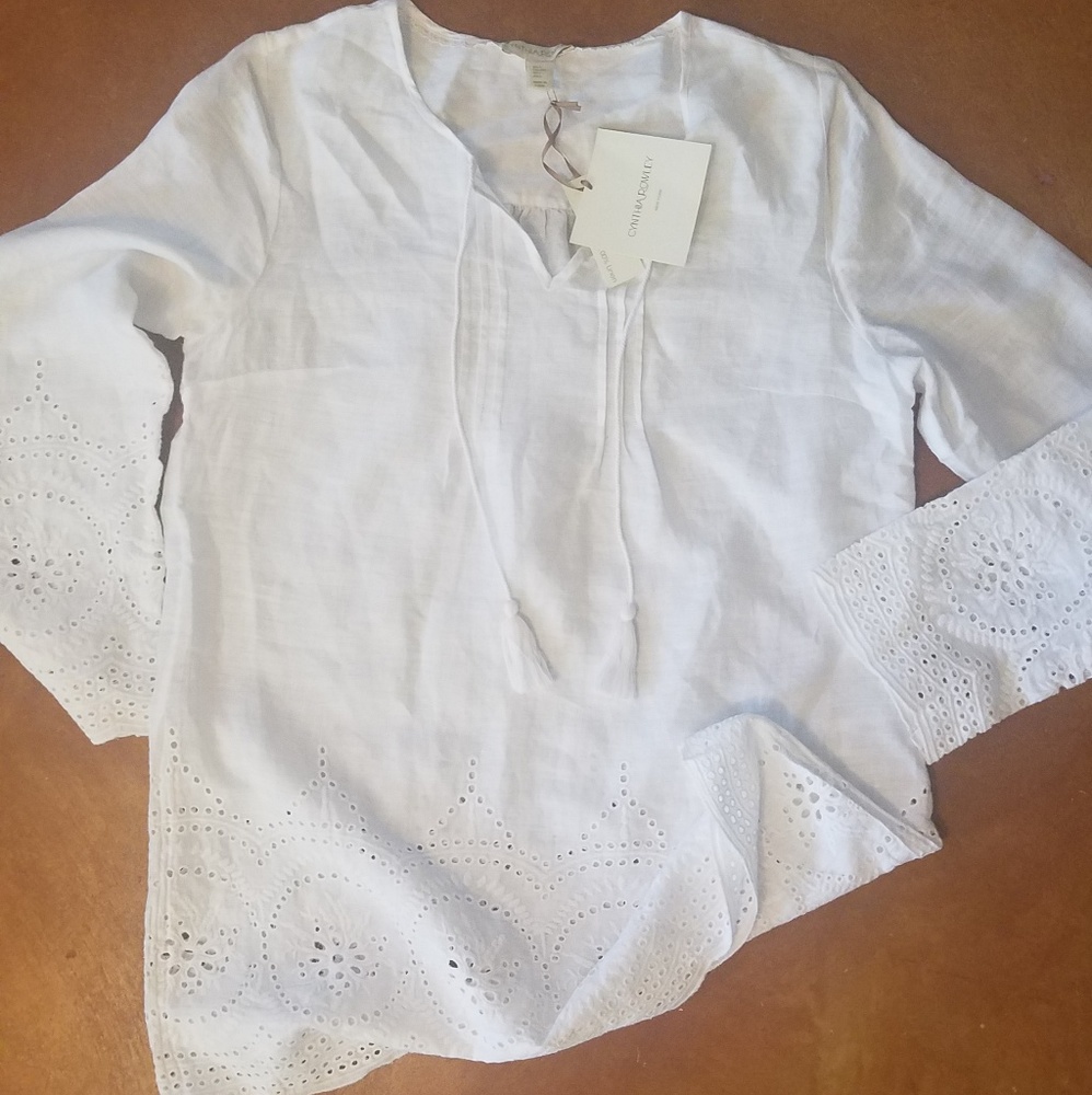 White linen shirt!